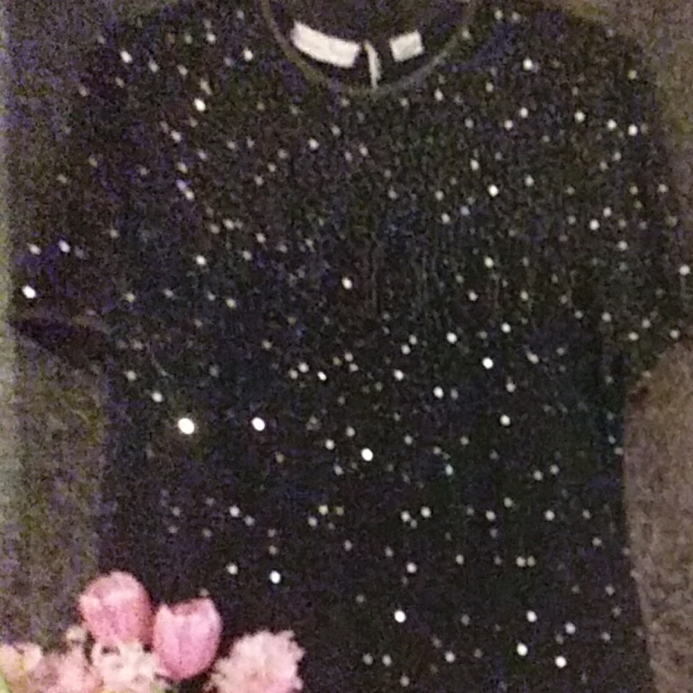 Dark Navy beaded and sequined. EUC